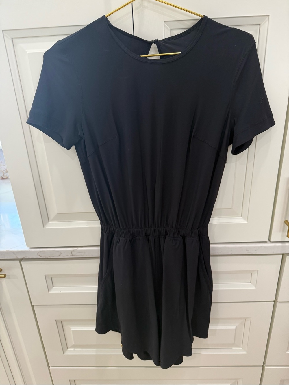 lululemon athletica Black Short-Sleeve Romper